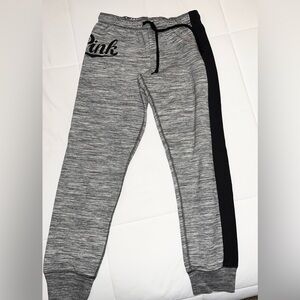 Victoria's Secret Gray and Black Sweatpants